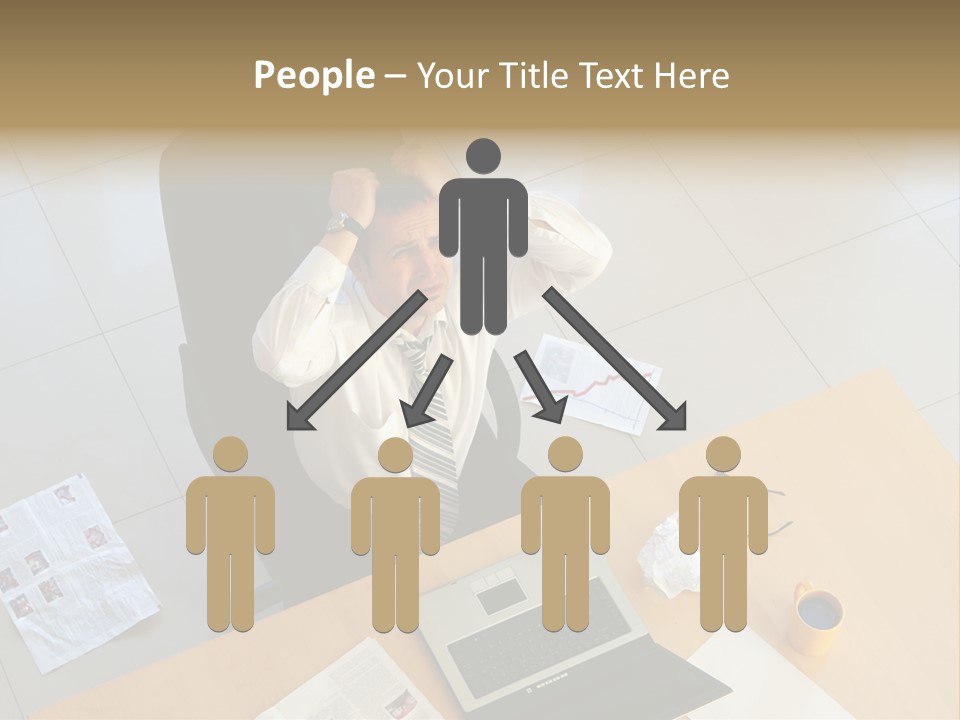 Grief Anger Man PowerPoint Template