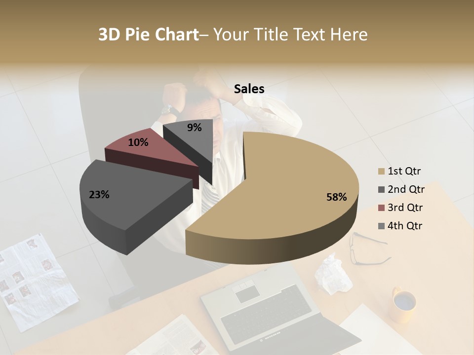 Grief Anger Man PowerPoint Template
