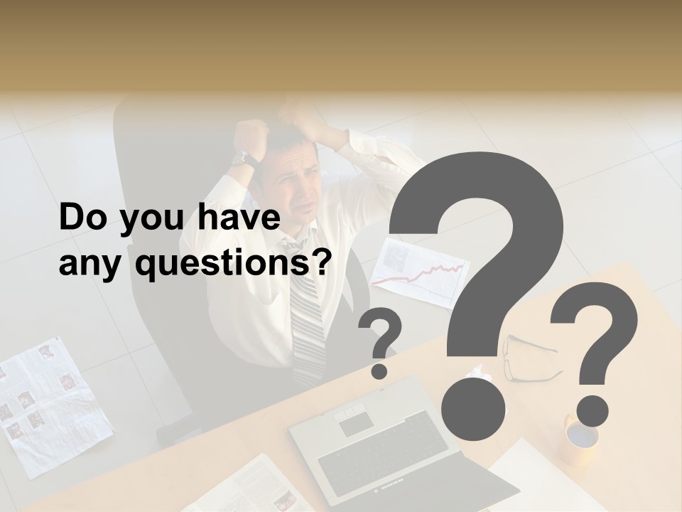 Grief Anger Man PowerPoint Template