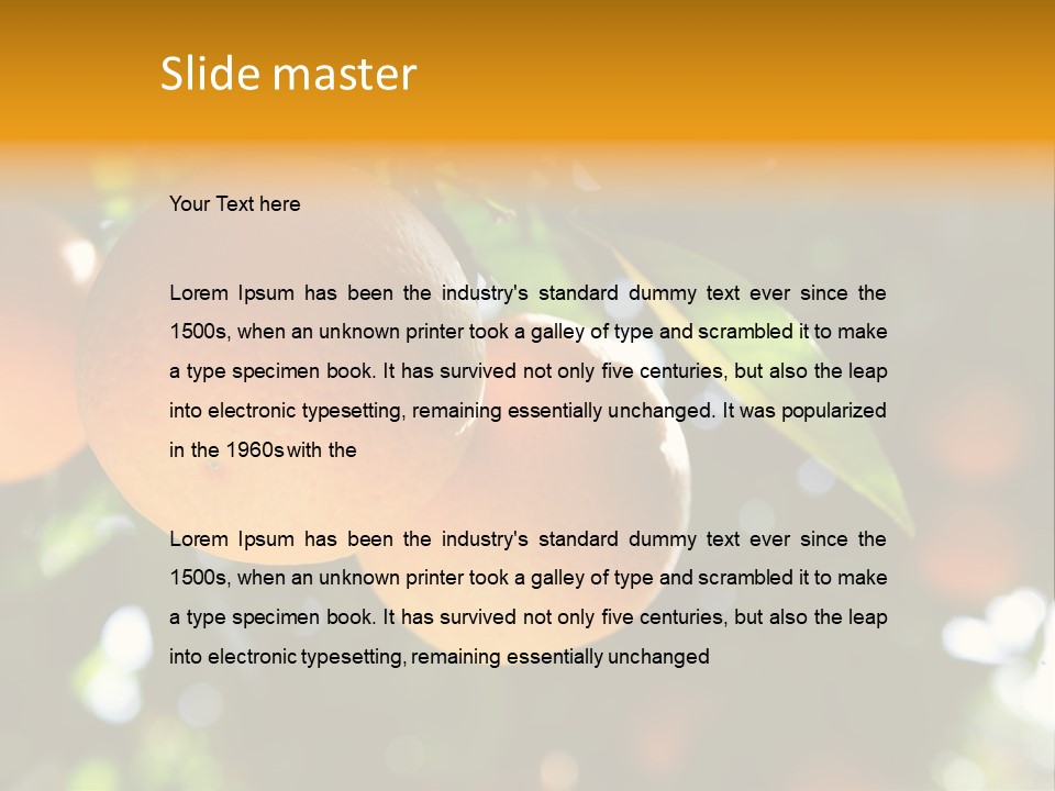 Farming Healthy Citrus PowerPoint Template