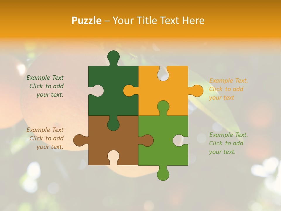 Farming Healthy Citrus PowerPoint Template