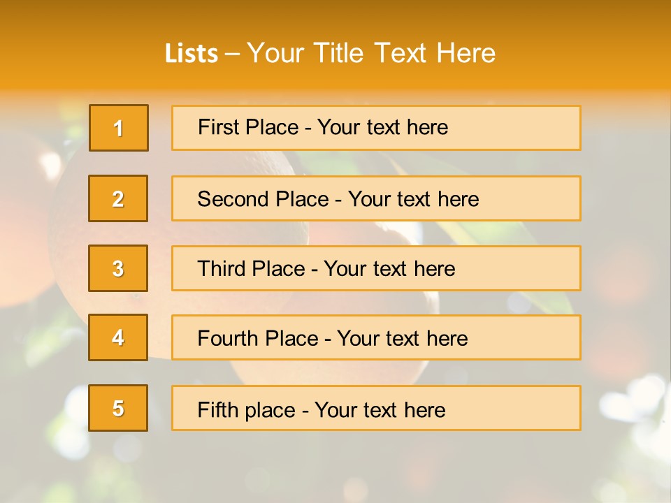 Farming Healthy Citrus PowerPoint Template