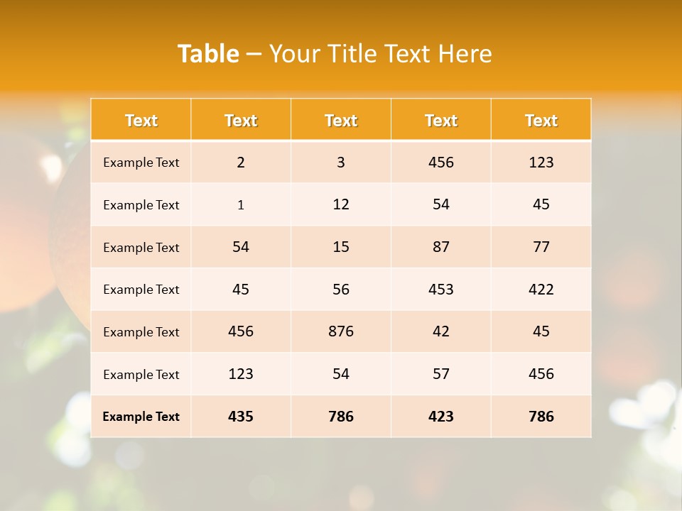Farming Healthy Citrus PowerPoint Template