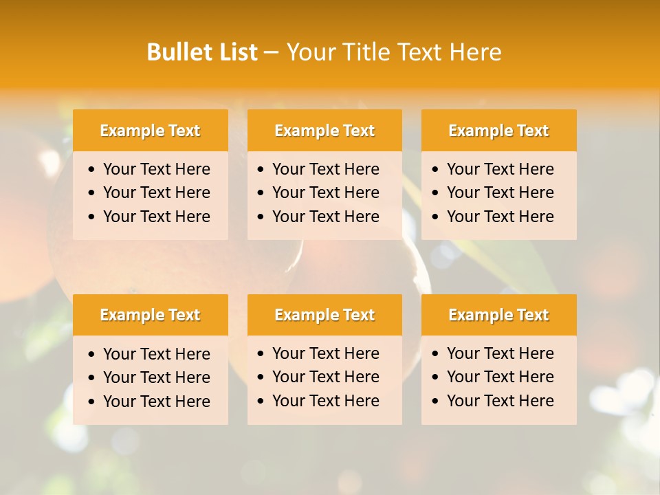 Farming Healthy Citrus PowerPoint Template