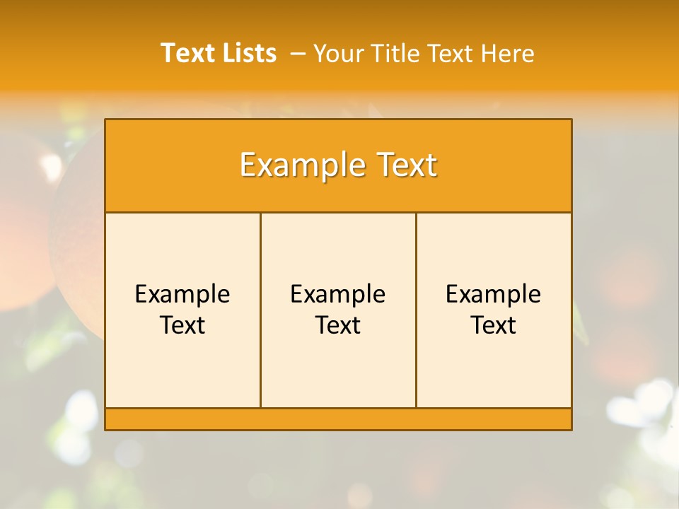 Farming Healthy Citrus PowerPoint Template