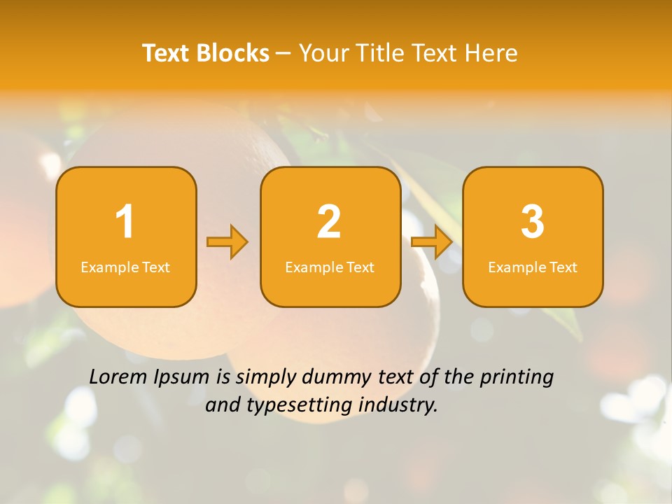 Farming Healthy Citrus PowerPoint Template