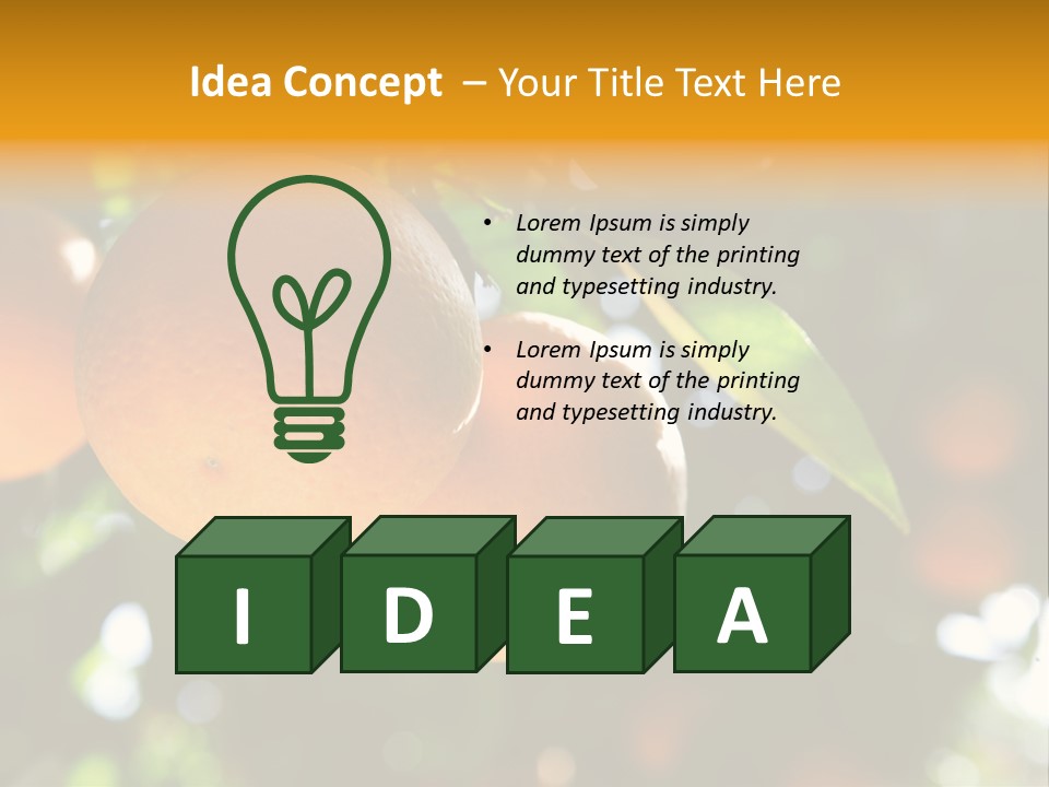 Farming Healthy Citrus PowerPoint Template