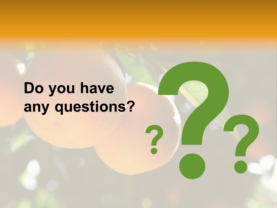 Farming Healthy Citrus PowerPoint Template