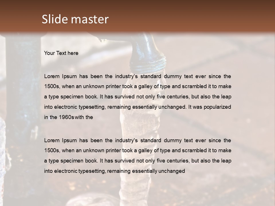 Frozen Winter Metal PowerPoint Template