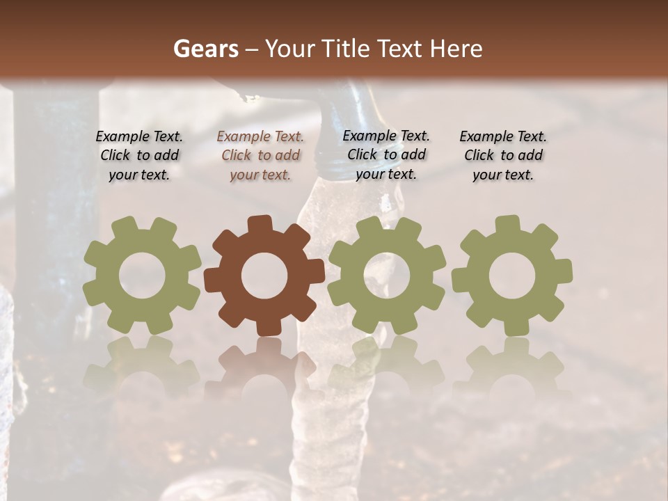 Frozen Winter Metal PowerPoint Template