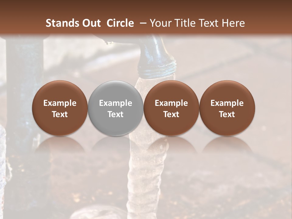 Frozen Winter Metal PowerPoint Template