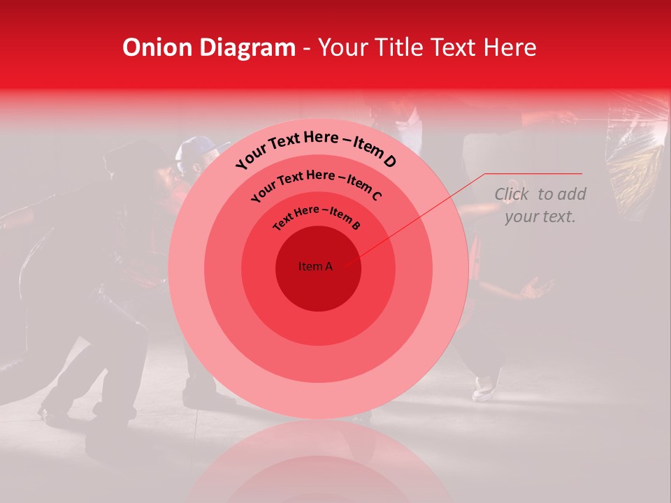 A Group Of Young Men Dancing In A Dance Studio PowerPoint Template