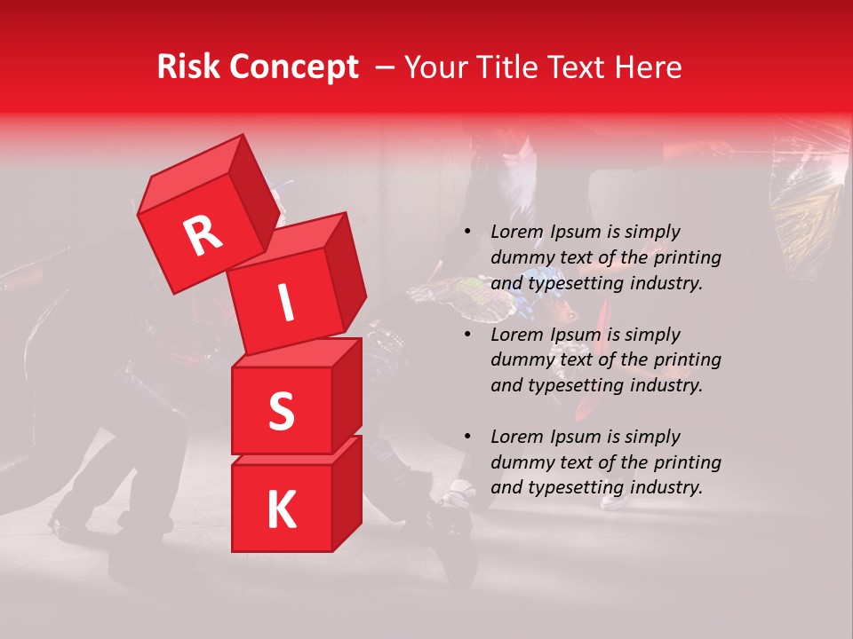 A Group Of Young Men Dancing In A Dance Studio PowerPoint Template