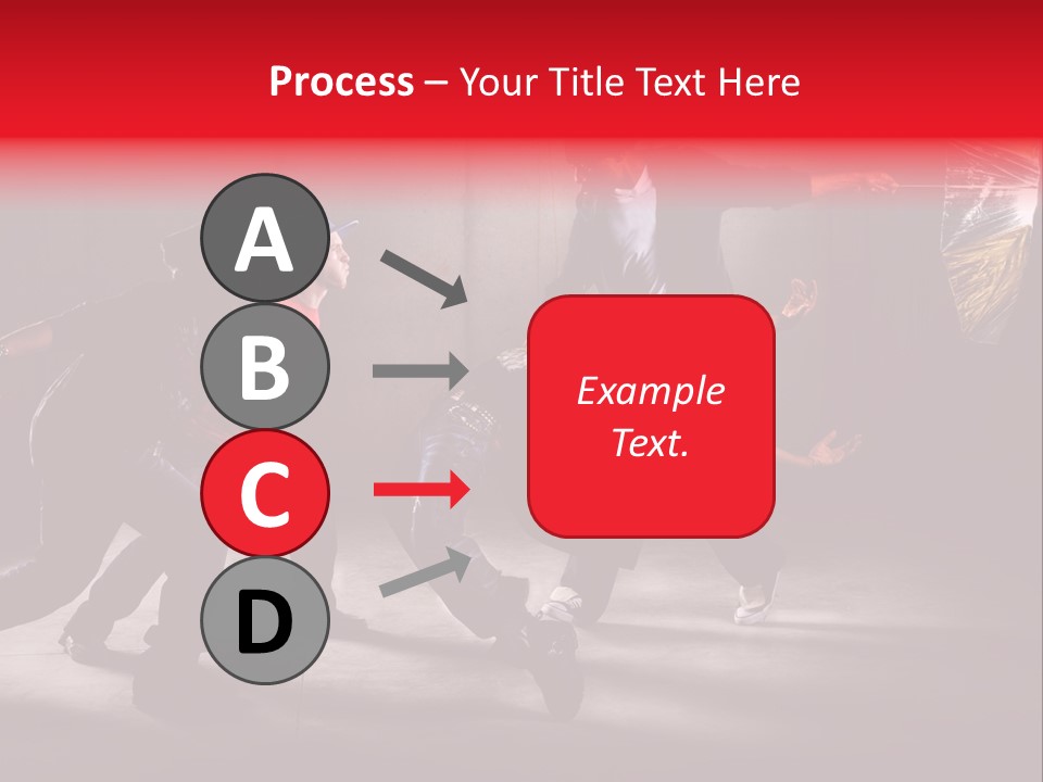 A Group Of Young Men Dancing In A Dance Studio PowerPoint Template