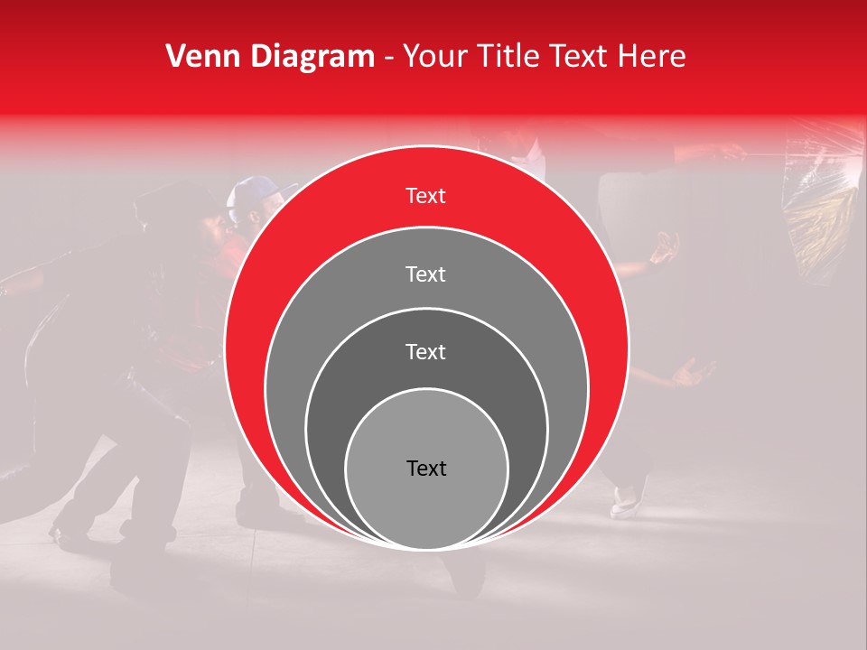 A Group Of Young Men Dancing In A Dance Studio PowerPoint Template