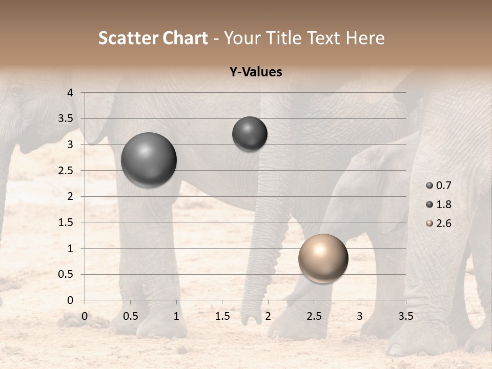 A Group Of Elephants Standing Next To Each Other PowerPoint Template