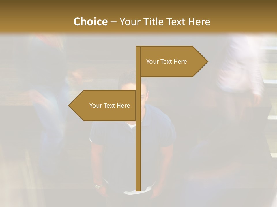 Level Drawing Choice PowerPoint Template