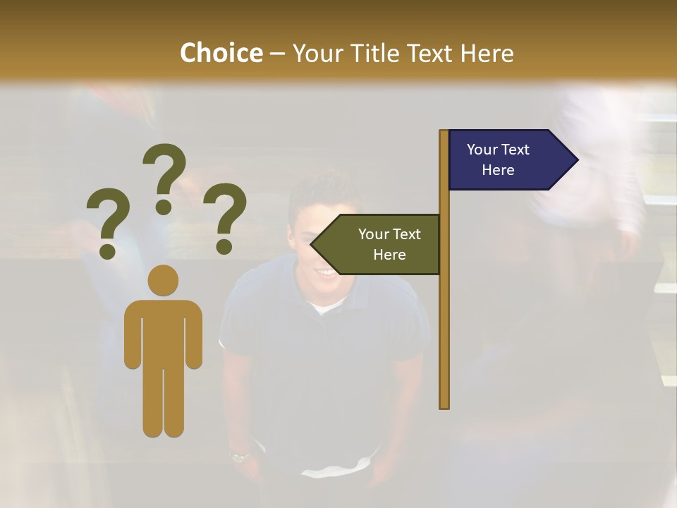 Level Drawing Choice PowerPoint Template