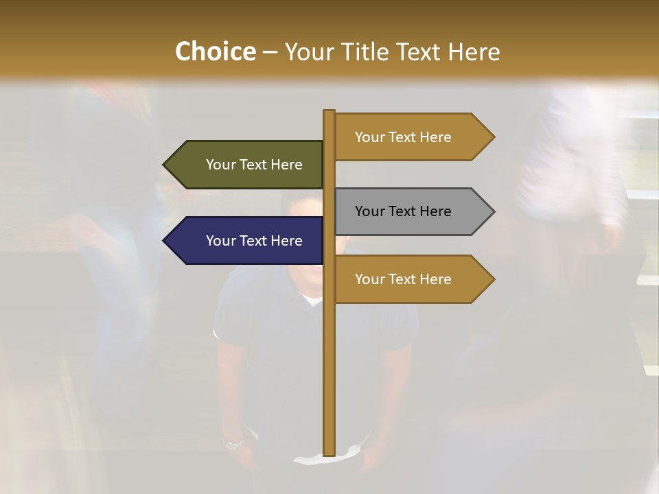 Level Drawing Choice PowerPoint Template