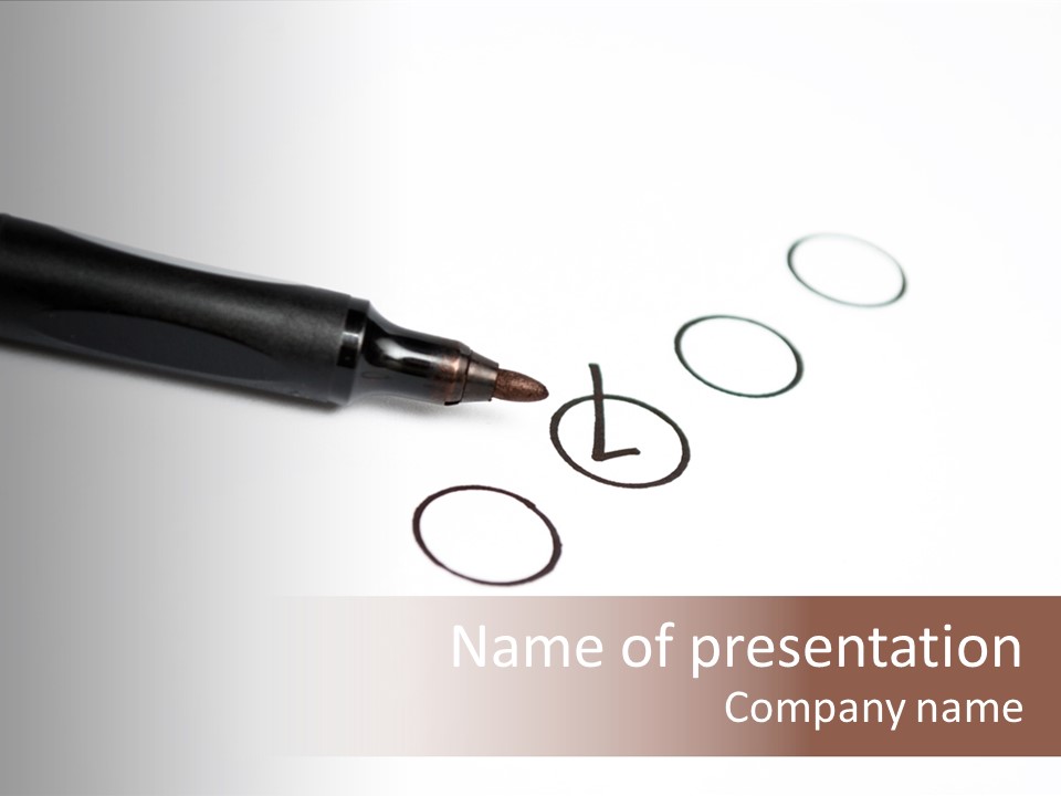 Level Drawing Choice PowerPoint Template