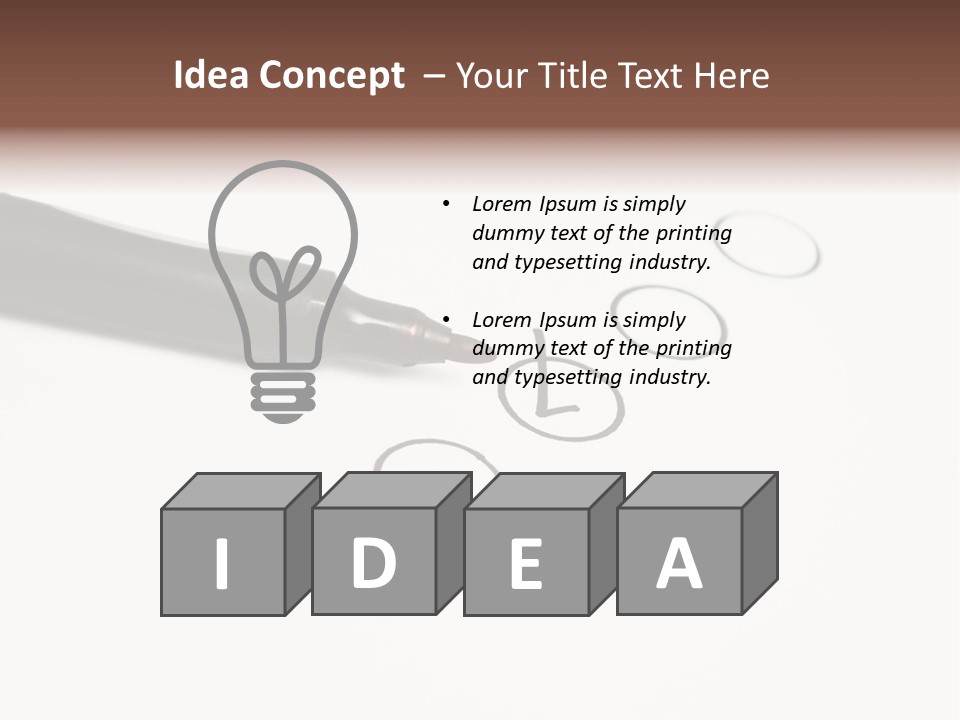 Level Drawing Choice PowerPoint Template