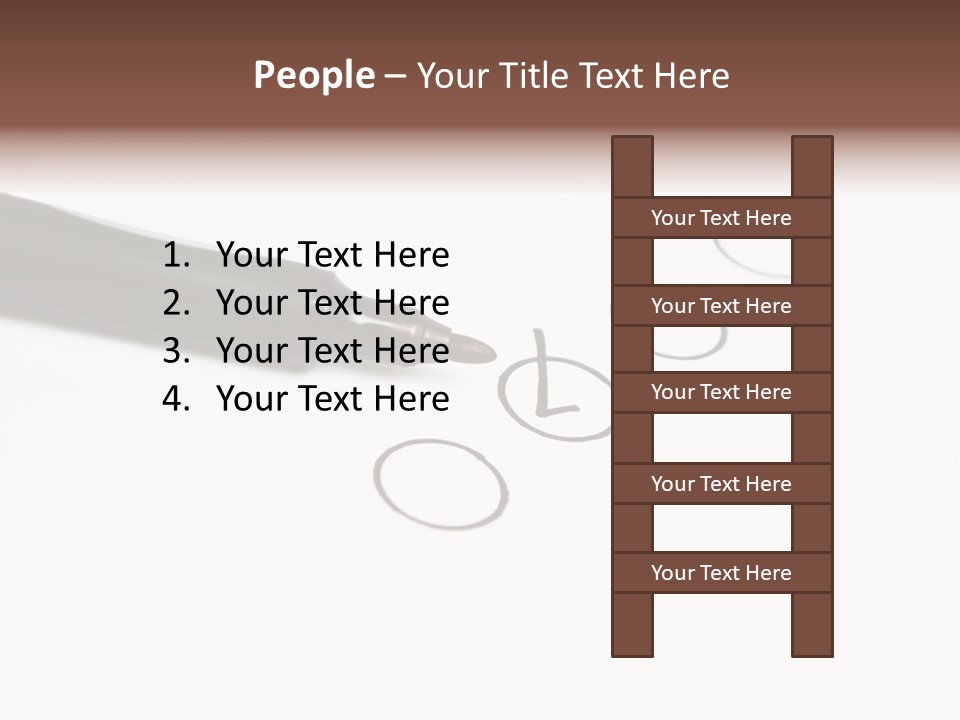 Level Drawing Choice PowerPoint Template