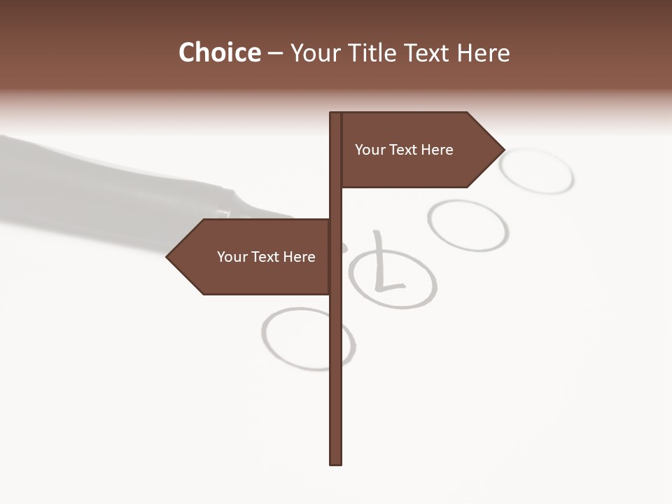 Level Drawing Choice PowerPoint Template