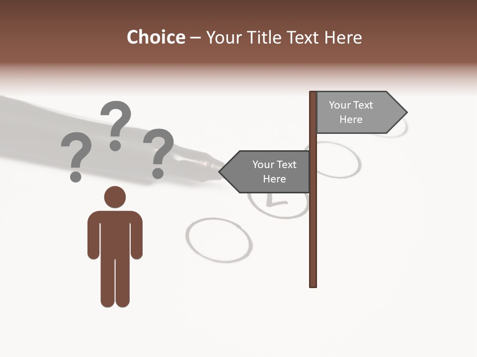 Level Drawing Choice PowerPoint Template