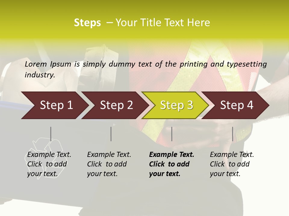 Orange Verdure Sky PowerPoint Template