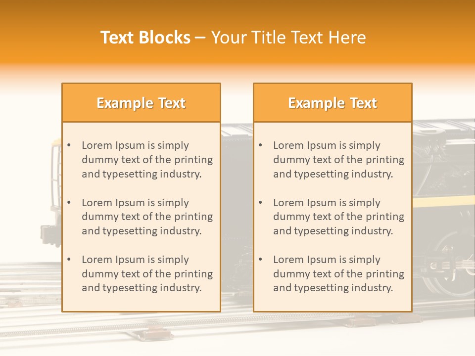 Set Vehicle Miniature PowerPoint Template