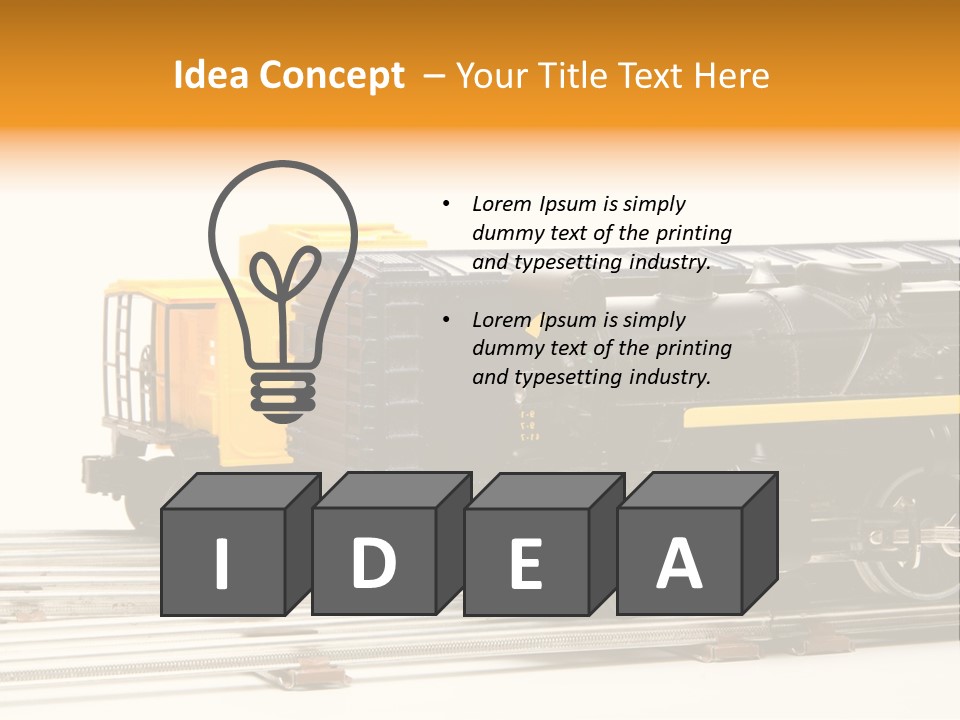 Set Vehicle Miniature PowerPoint Template
