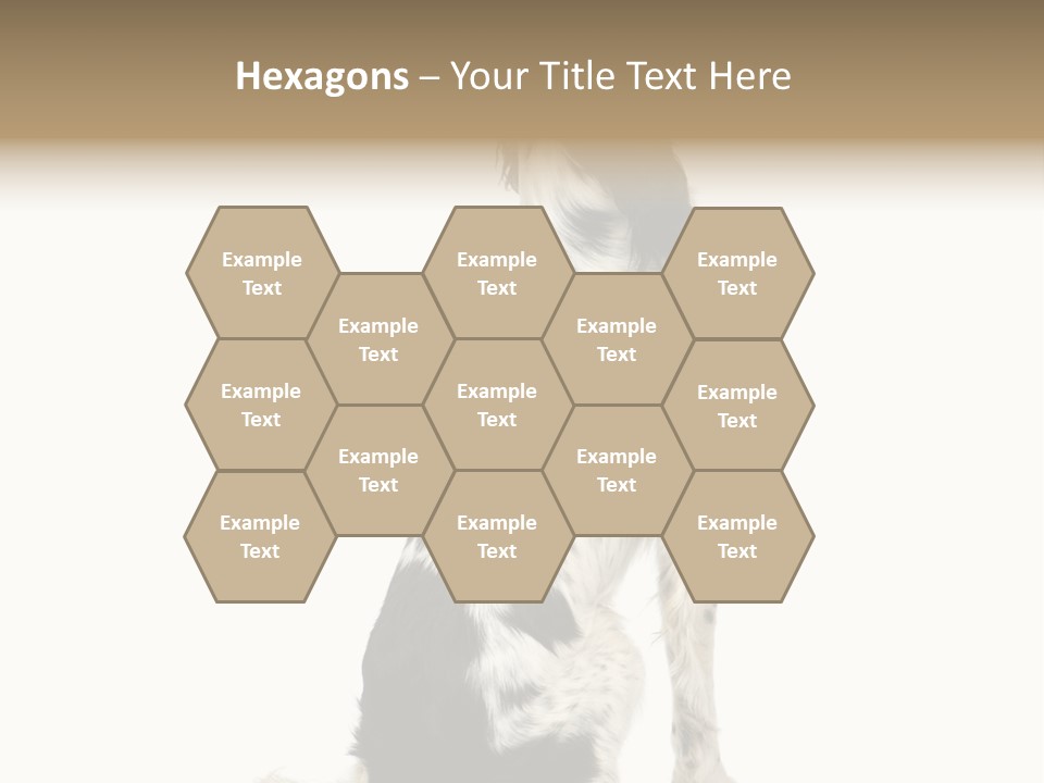 White Hunter Gundog PowerPoint Template