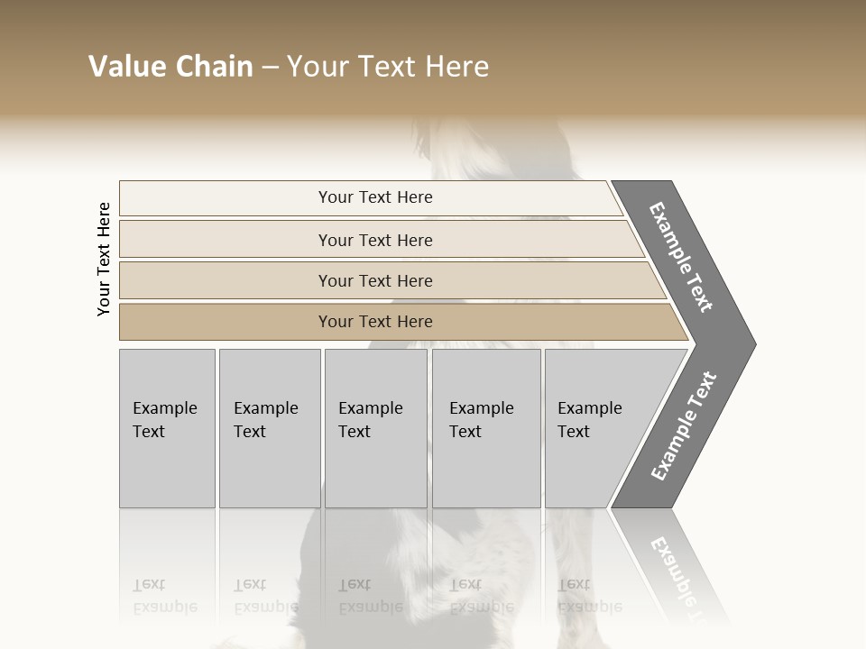 White Hunter Gundog PowerPoint Template