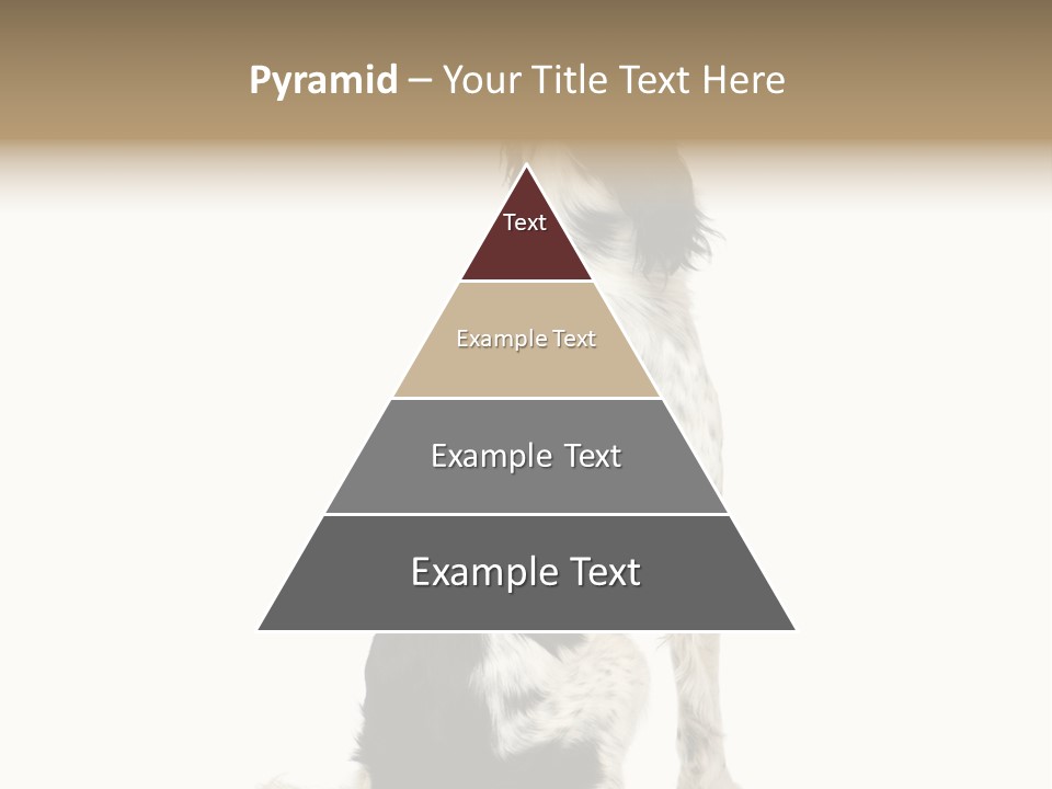 White Hunter Gundog PowerPoint Template