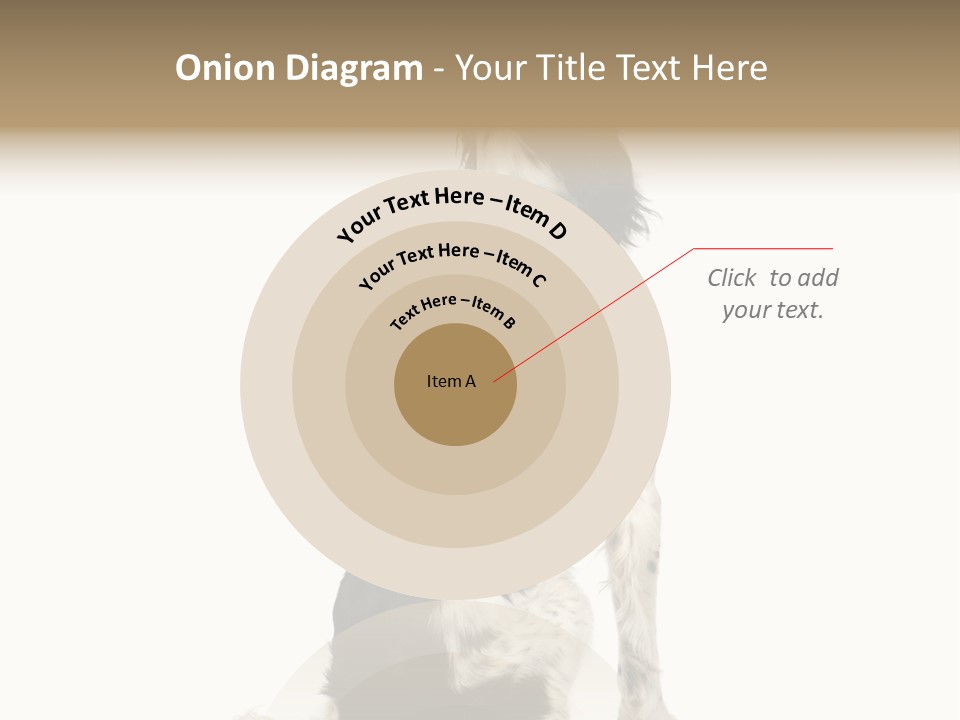 White Hunter Gundog PowerPoint Template