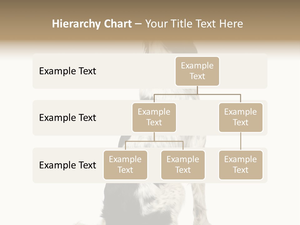 White Hunter Gundog PowerPoint Template