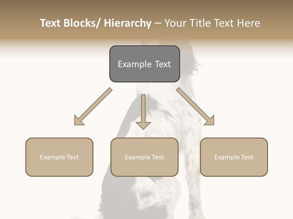 White Hunter Gundog PowerPoint Template