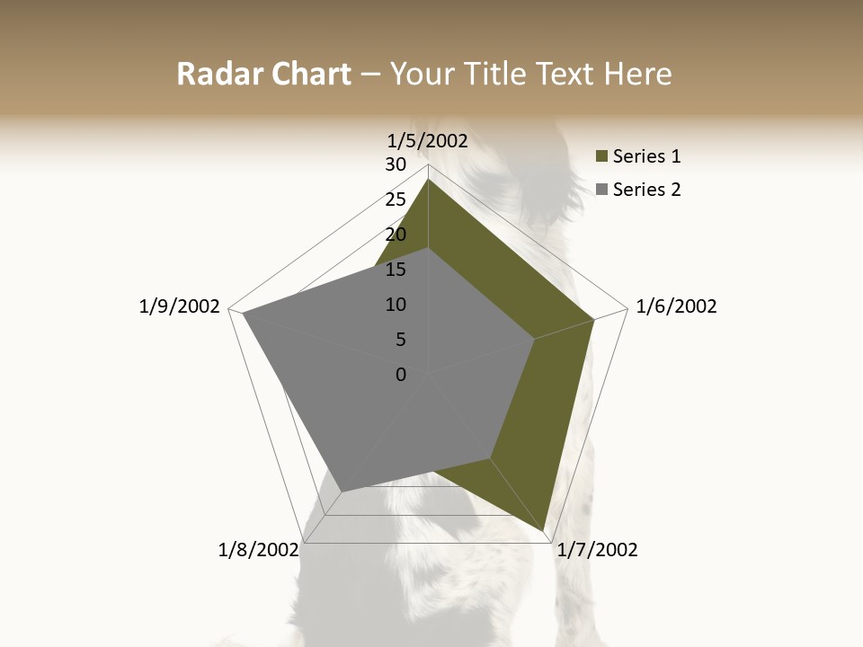 White Hunter Gundog PowerPoint Template