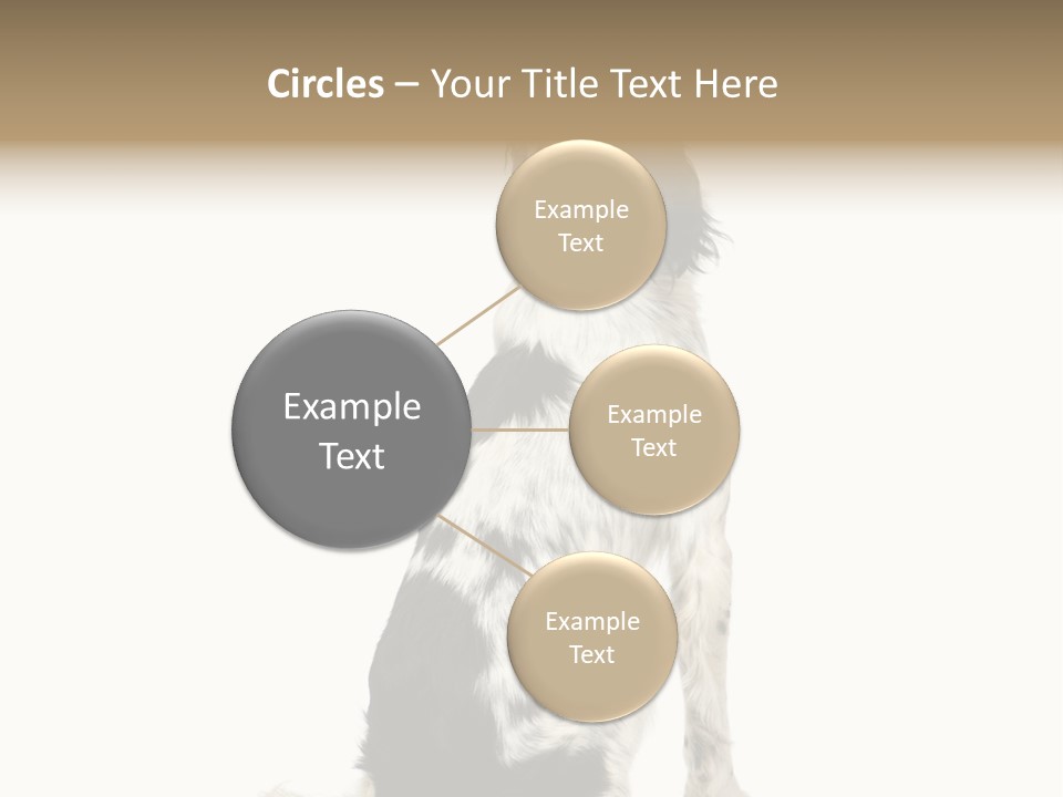 White Hunter Gundog PowerPoint Template