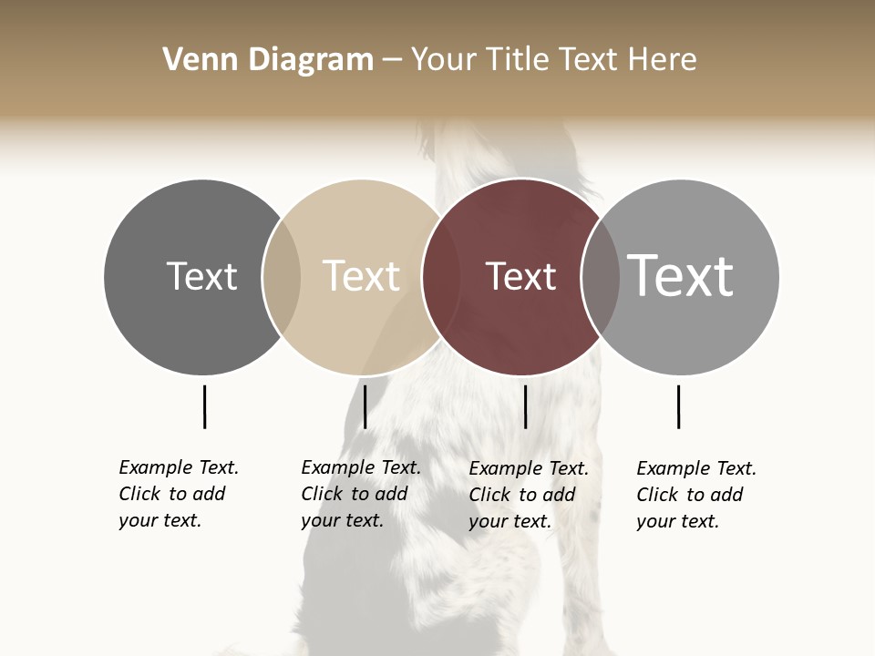 White Hunter Gundog PowerPoint Template