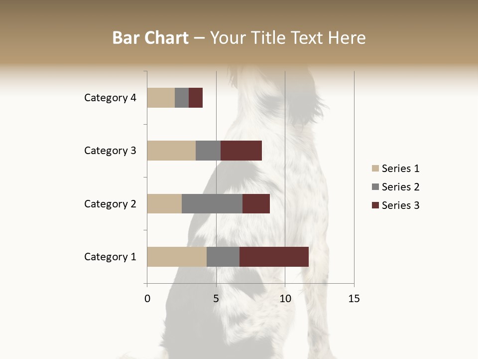 White Hunter Gundog PowerPoint Template