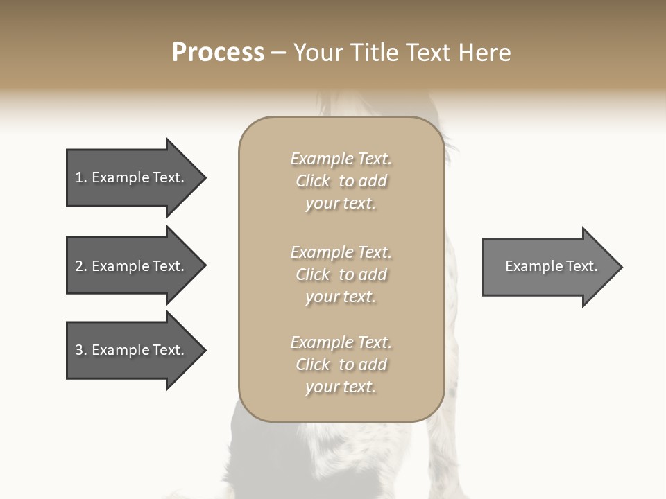 White Hunter Gundog PowerPoint Template