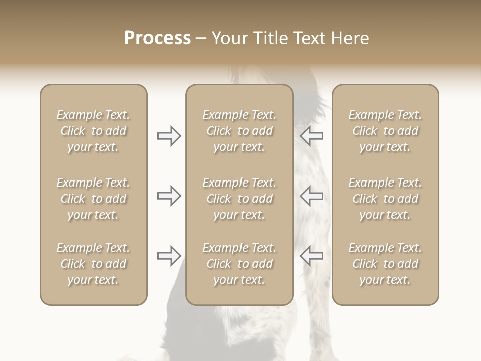 White Hunter Gundog PowerPoint Template