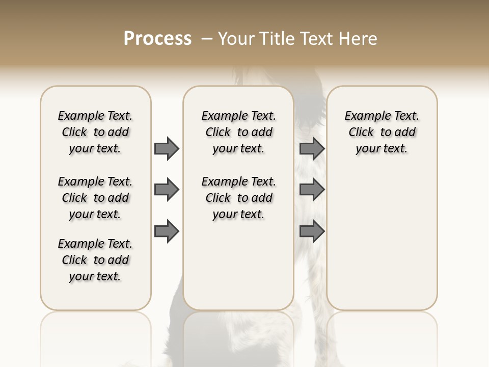 White Hunter Gundog PowerPoint Template