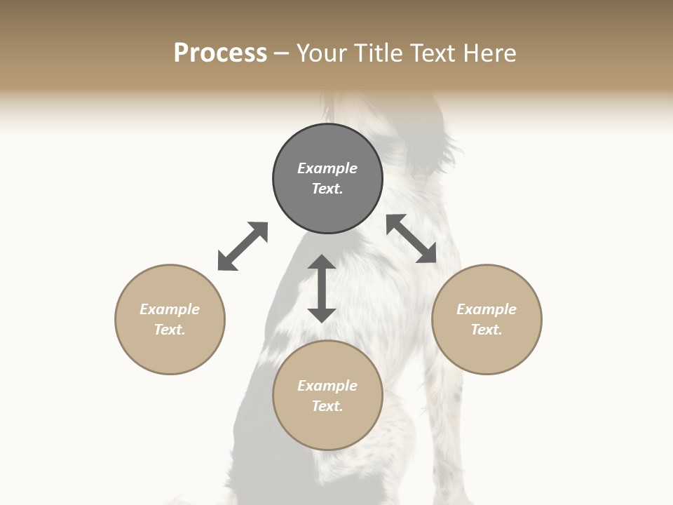 White Hunter Gundog PowerPoint Template