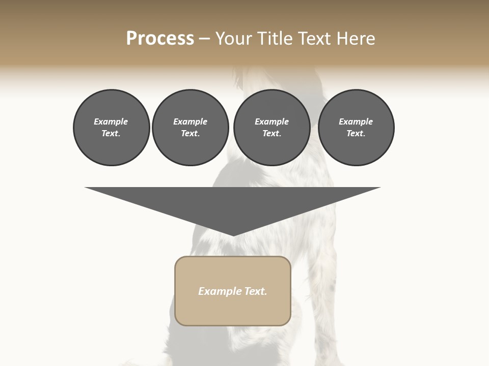 White Hunter Gundog PowerPoint Template