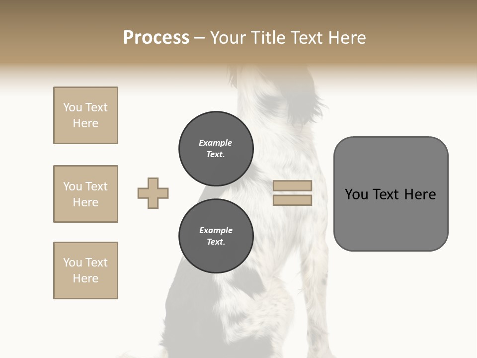 White Hunter Gundog PowerPoint Template
