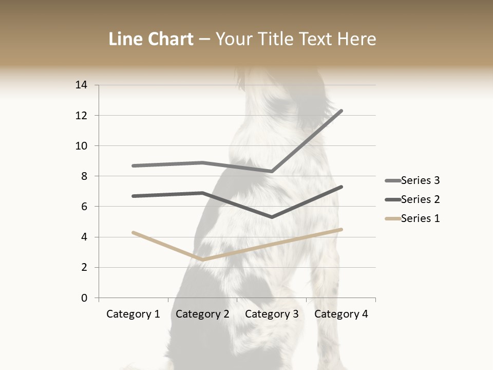 White Hunter Gundog PowerPoint Template