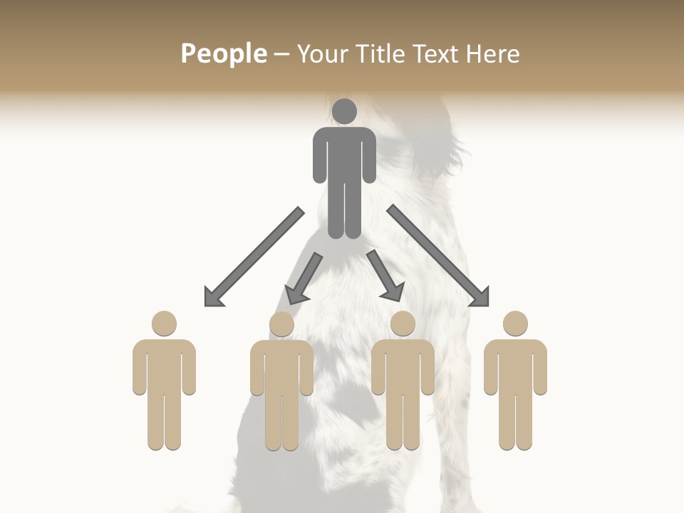 White Hunter Gundog PowerPoint Template