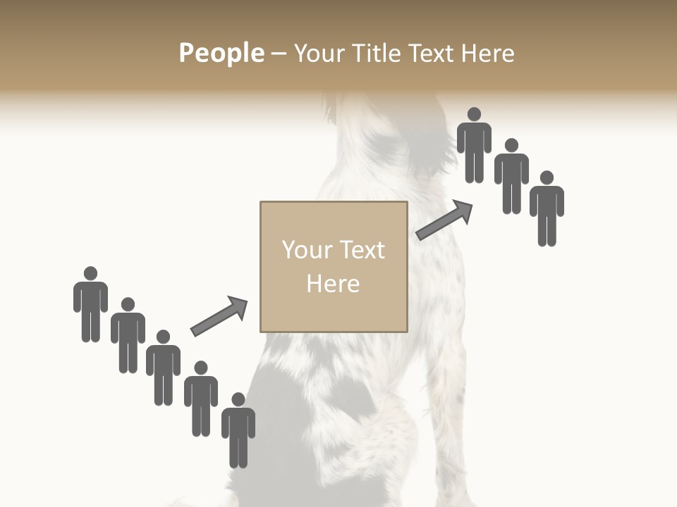 White Hunter Gundog PowerPoint Template